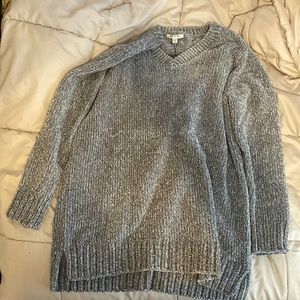 Gray chenille sweater